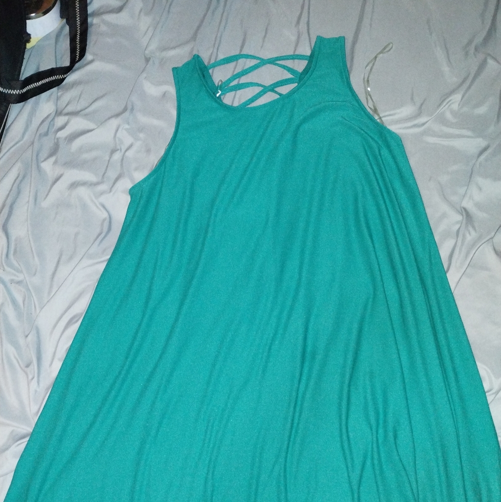 Blueish greenish dress